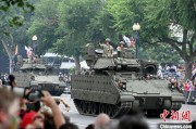 八字排盘美国纪念陆军成立250周年阅兵仪式在华盛顿举行